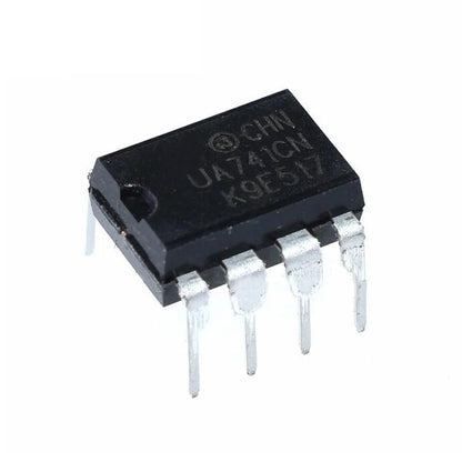 UA741, LM324, LM393, LM339, NE555 DIP8 and DIP14 ICs for amplifier and timer circuits, ideal for DIY electronics, Arduino, and signal processing projects