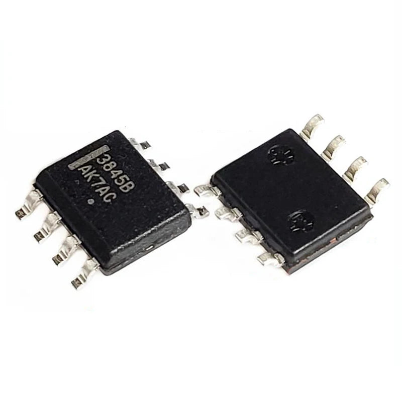 UC3845 SOP-8 PWM controller SMD IC chipset for switch mode power supplies, DC-DC converters, and electronic power management circuits