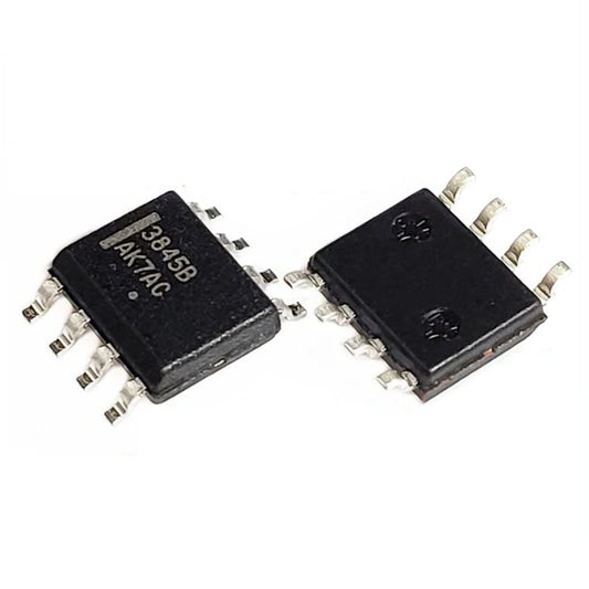 UC3845 SOP-8 PWM controller SMD IC chipset for switch mode power supplies, DC-DC converters, and electronic power management circuits
