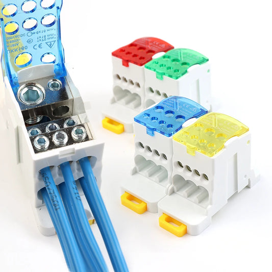 UKK80A single-pole splitter box for large current, one into multiple branch line terminal rail splitter