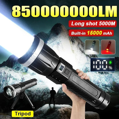 Ultra bright 850000000LM LED flashlight long range