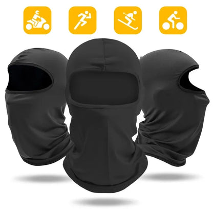Unisex ice silk balaclava headwear for cycling