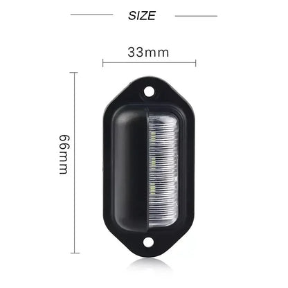 Universal waterproof car license plate light