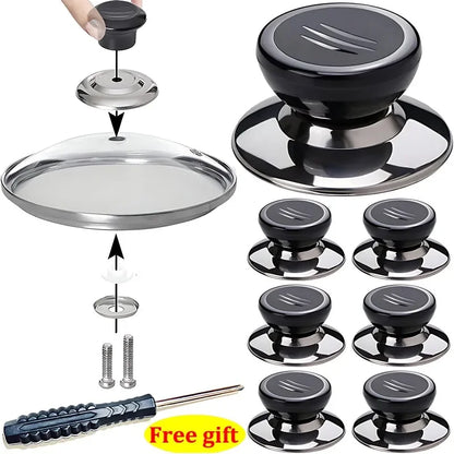 Universal pot lid knob replacement for kitchen lids