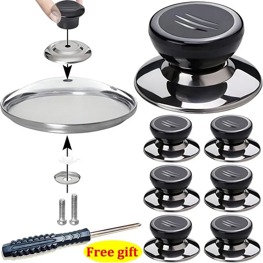 Universal pot lid knob replacement for kitchen lids