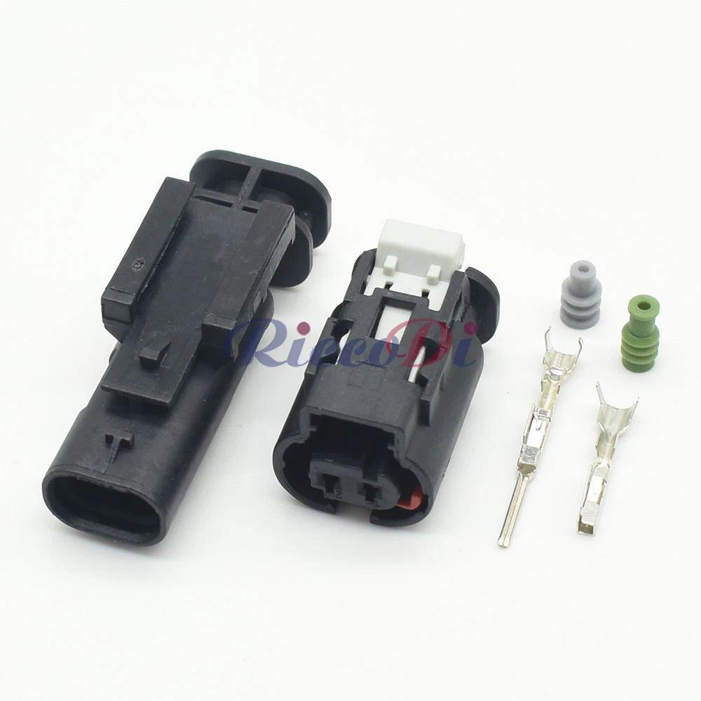 Automotive urea sensor and fuel nozzle connector featuring secure locking mechanism to prevent disconnection