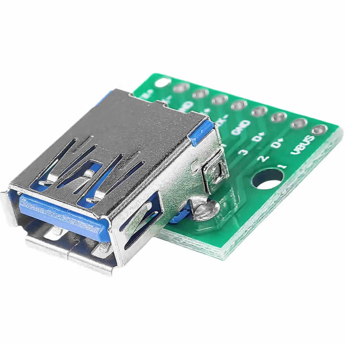USB 3.0 to 2.54mm DIP A female adapter module with PCB breakout board, compatible with Arduino and DIY electronics projects