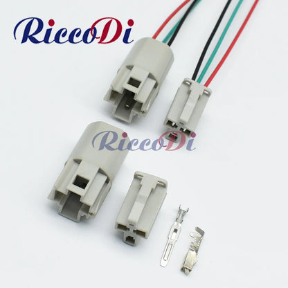USB 3-Pin AC assembly auto cigarette lighter wiring harness connector showing male and female socket