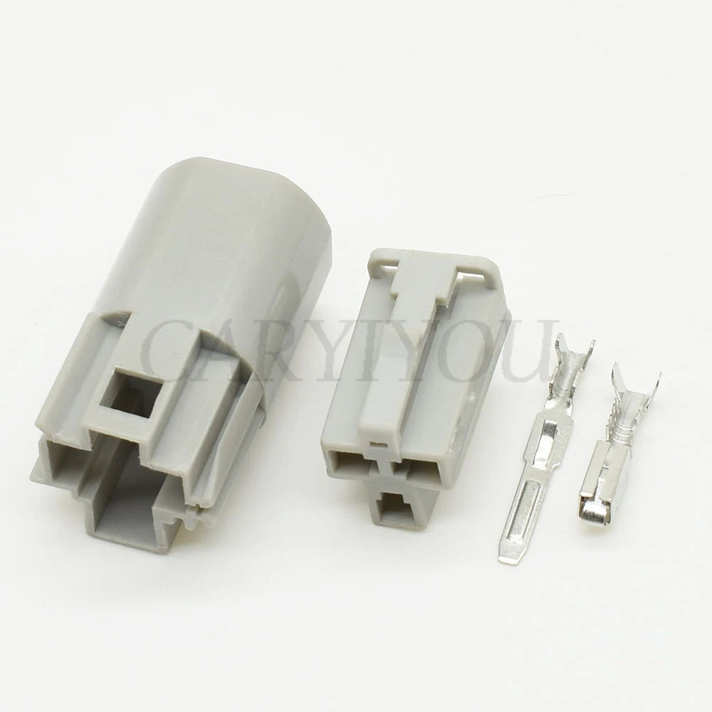 USB 3-Pin AC assembly connector installed in car wiring harness showing secure male and female socket connection