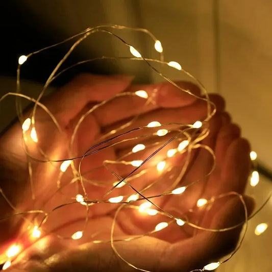 USB or battery powered fairy string lights for versatile use