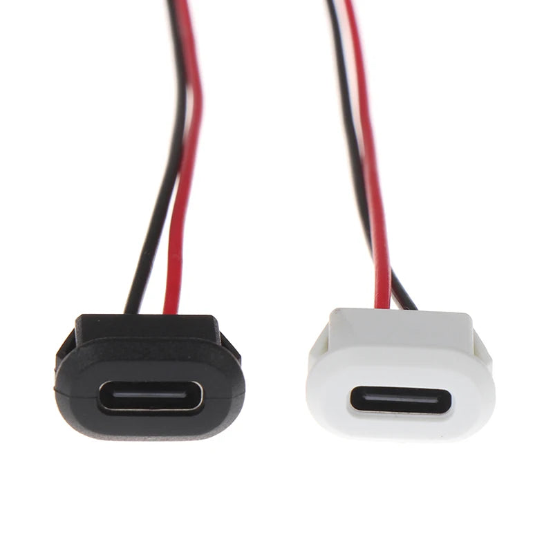 waterproof USB C panel mount charging port