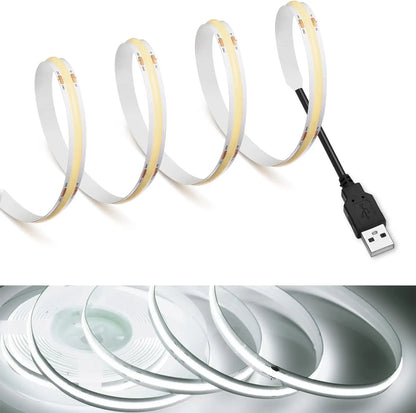 USB 5V COB LED strip light high density 320LED