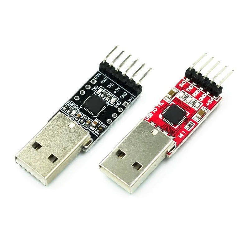 USB to serial TTL module using CP2102 chip, compatible with UART communication and STC downloader for electronics projects