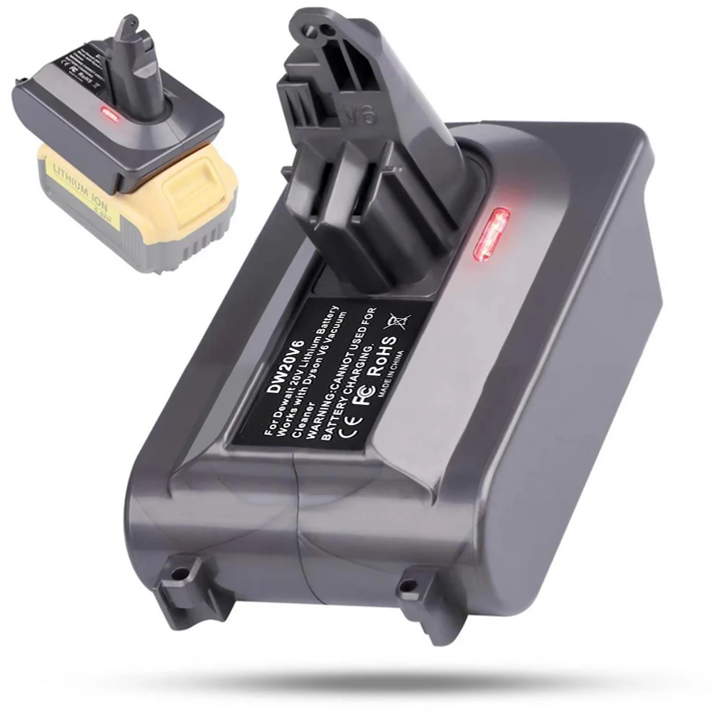 Easy installation of 21.6V battery adapter for handheld vacuums