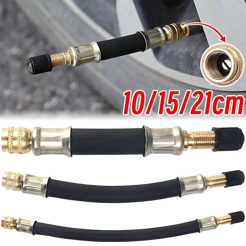 Tyre valve stem extension adapter