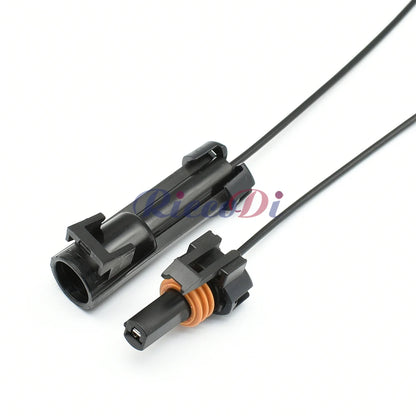 1 Pin male and female automotive wiring connector installed in vehicle system for durable and long-lasting electrical connection