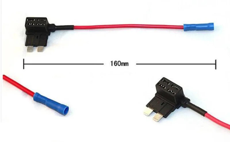 Structure of car fuse box to socket conversion cable for reliable power connection