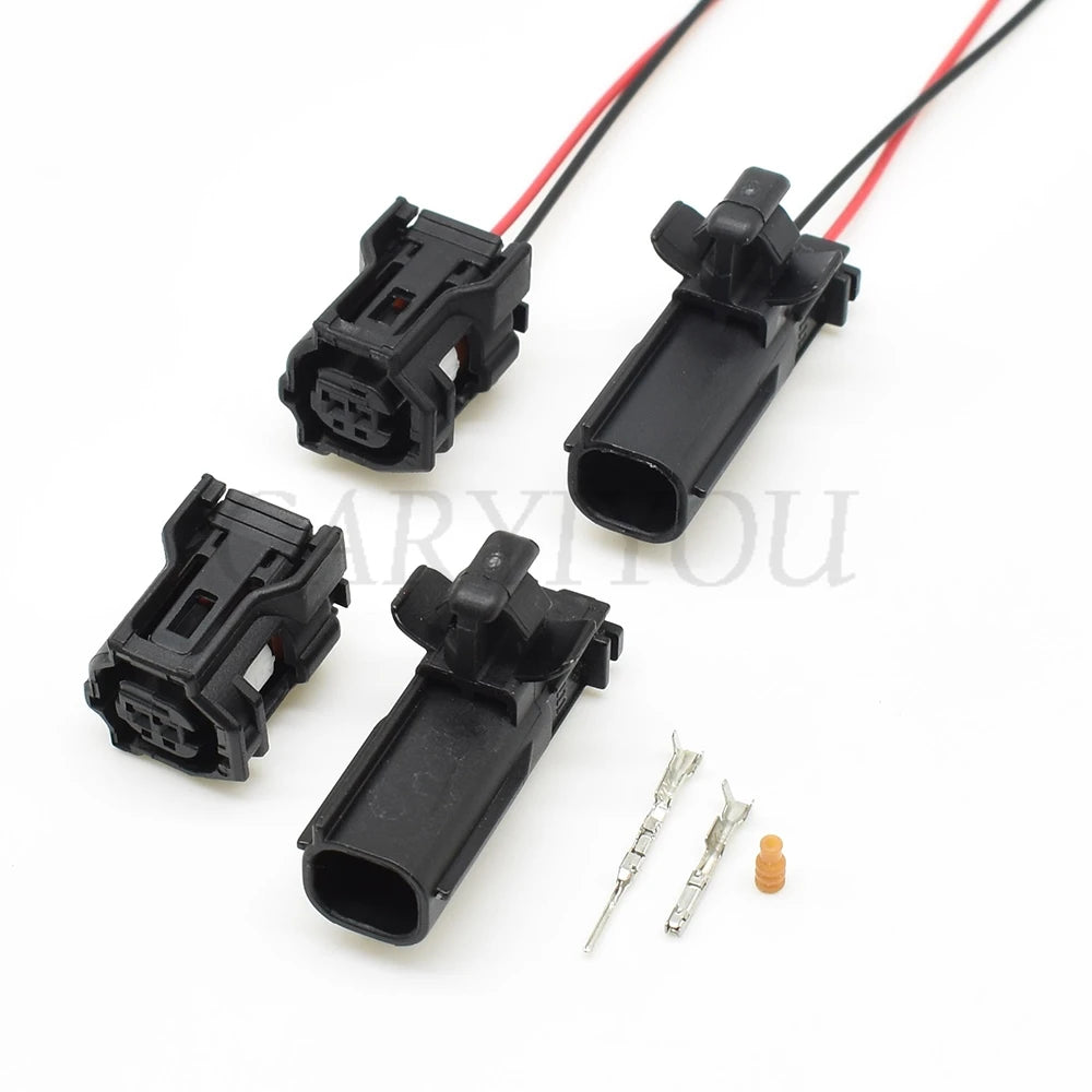 high-quality 2 pin ABS speed sensor plug with male and female connectors for reliable automotive wiring harness installation