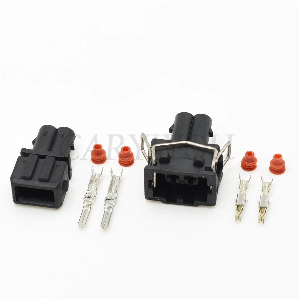 automotive wiring harness connector plug with waterproof housing and male female socket terminals for reliable vehicle connection