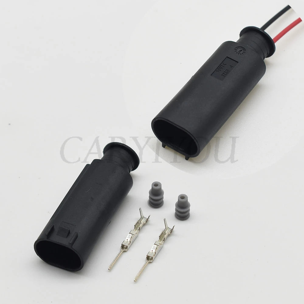 Male automotive wiring connector installed in vehicle electrical system for long term durability