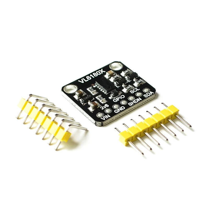 VL6180 / VL6180X optical ranging sensor module with I2C interface, compatible with Arduino, supporting 3.3V and 5V logic for distance measurement and gesture recognition