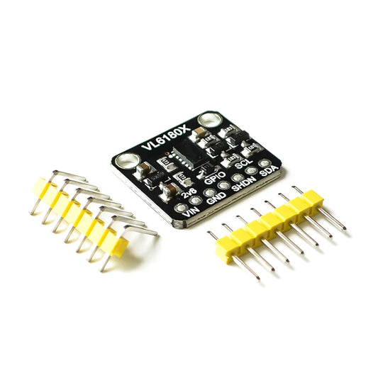 VL6180 / VL6180X optical ranging sensor module with I2C interface, compatible with Arduino, supporting 3.3V and 5V logic for distance measurement and gesture recognition