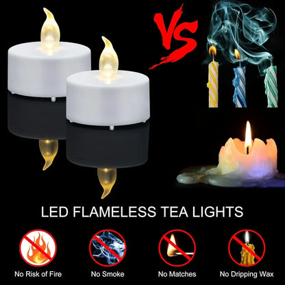 LED tea light candles for votive and decor