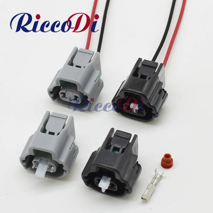 2 pin VVT-i solenoid connector plug for Lexus and Toyota engines providing secure wiring and reliable connection