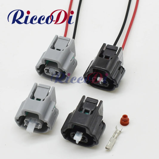 2 pin VVT-i solenoid connector plug for Lexus and Toyota engines providing secure wiring and reliable connection