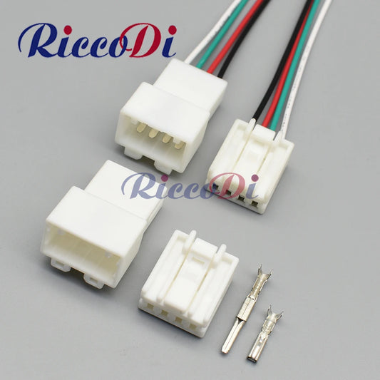 4 Pin Car Waterproof Electrical Connector Plug 6.3mm 936227-1 936238-1 Automotive Wire Harness for VW