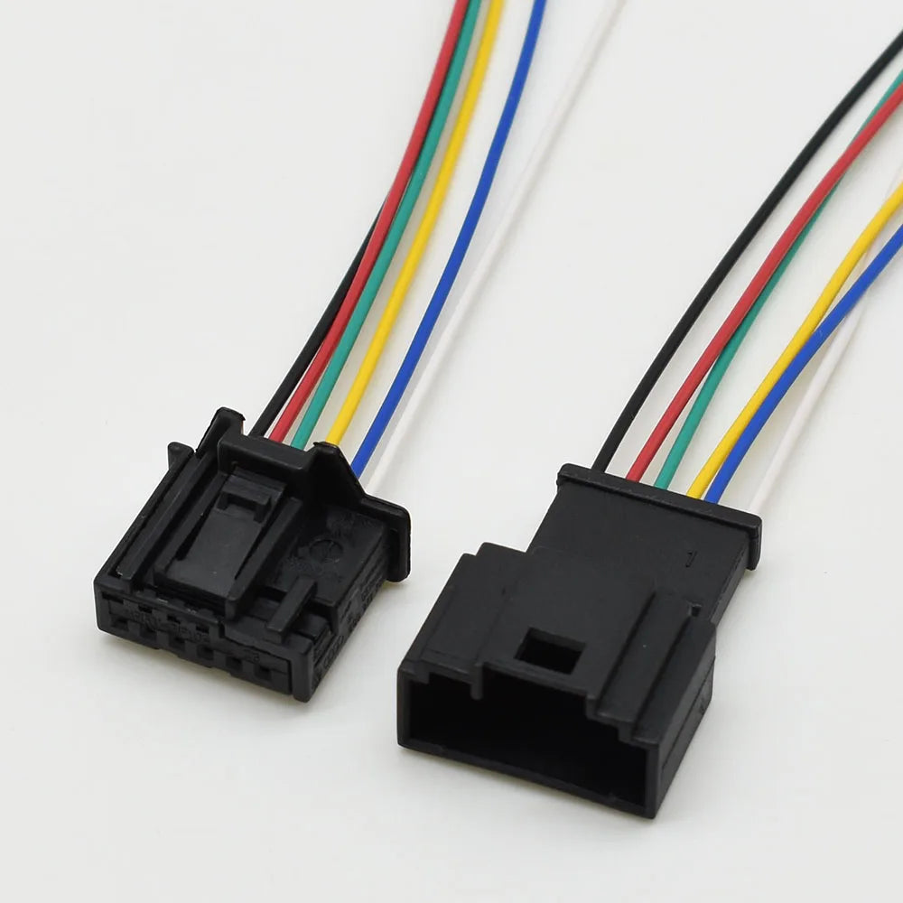 VW 6 pin sunroof reading light and rearview mirror switch connector structure