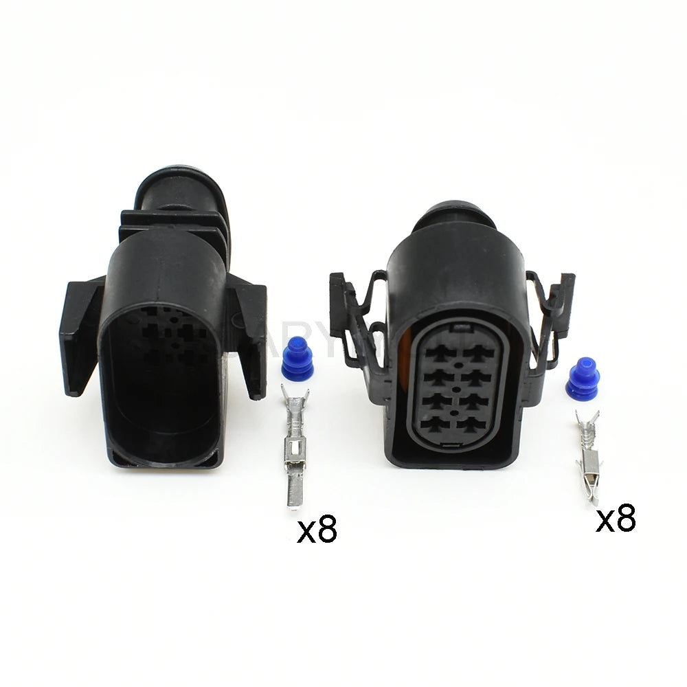 8 pin oil fuel spray nozzle plug diesel common rail crankshaft sensor connector with locking structure for VW