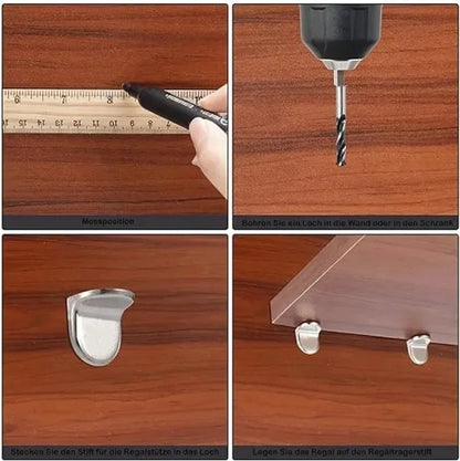 Wall mount shelf support bracket for shelving