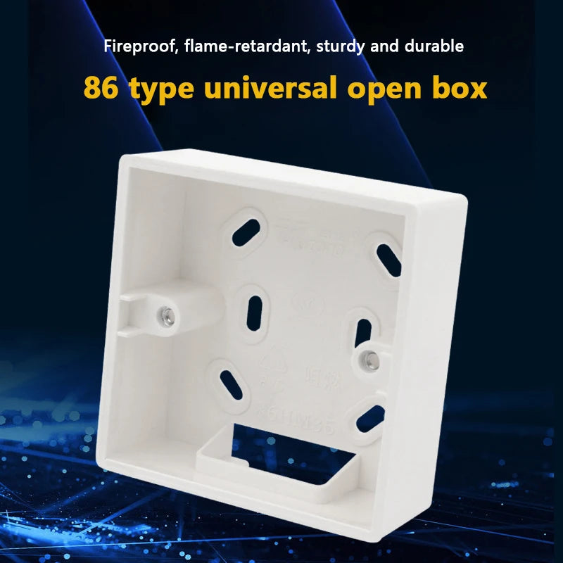 Wall surface mounting box for electrical switches