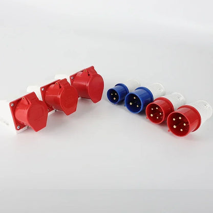 industrial plug and socket waterproof connector used for wall mount electrical installations