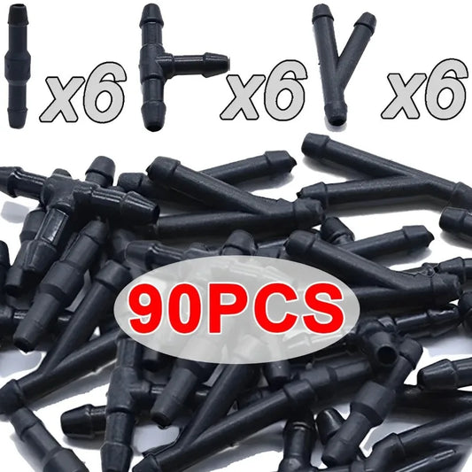 Windscreen washer hose T/Y/3 way connector