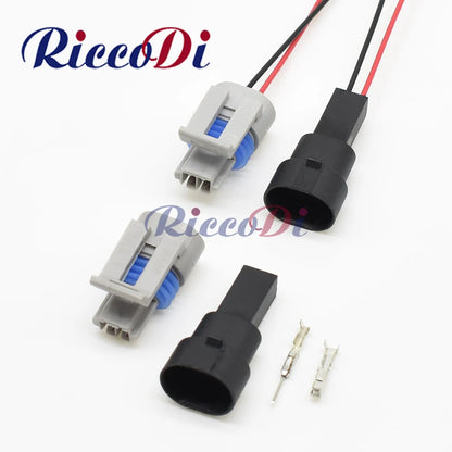2 pin waterproof water temperature sensor wiring connector auto wire harness plug for reliable engine monitoring