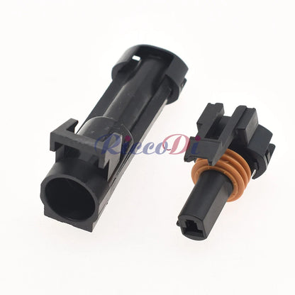 2.8 series waterproof 1 Pin automotive connector demonstrating sealing structure for safe and reliable electrical performance