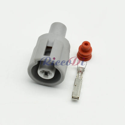 Waterproof detail of 1 Pin grey automotive wiring harness connector ensuring reliable performance in Honda vehicles