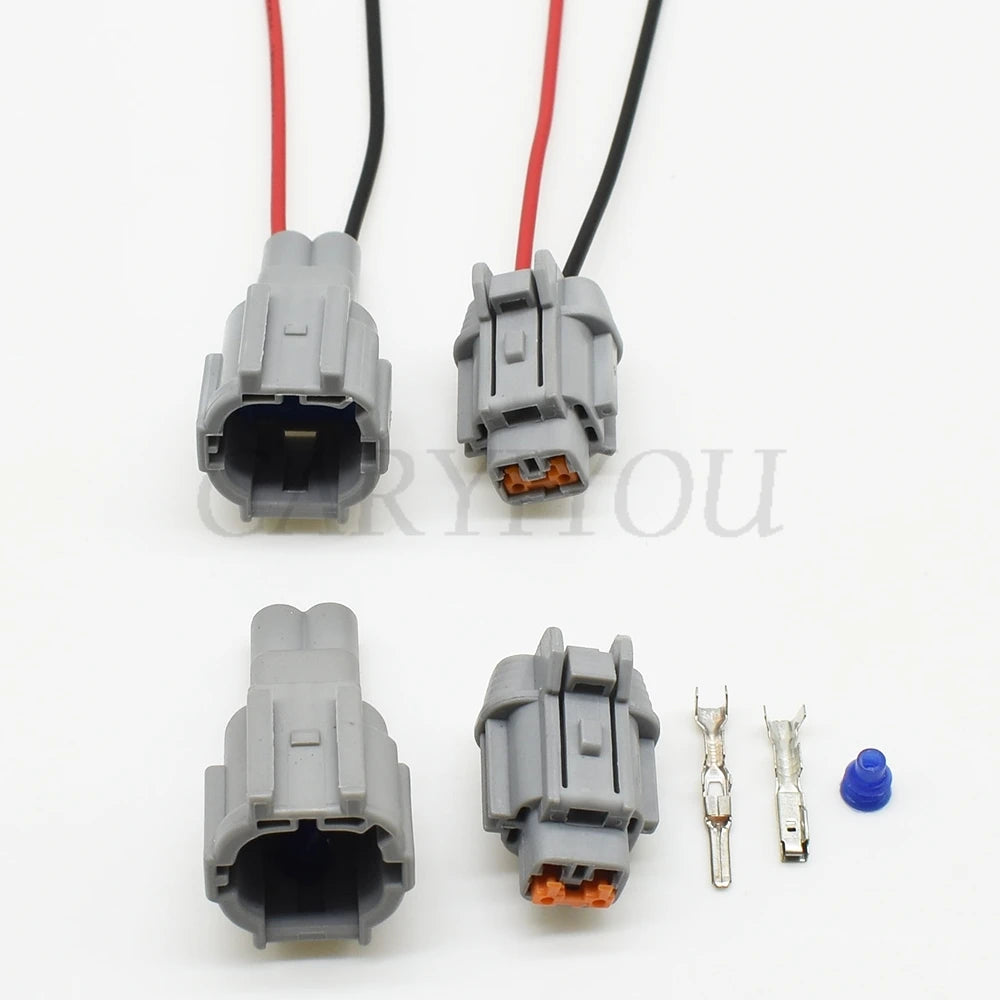 waterproof 2 pin electrical plug for automotive lighting applications