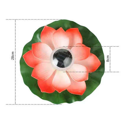 Waterproof artificial flower floating light for fish tanks, ponds, and pool decoration