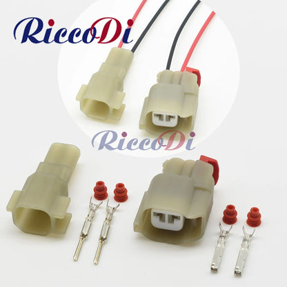 Waterproof automotive AC connector plug with male and female docking socket for car wire harness