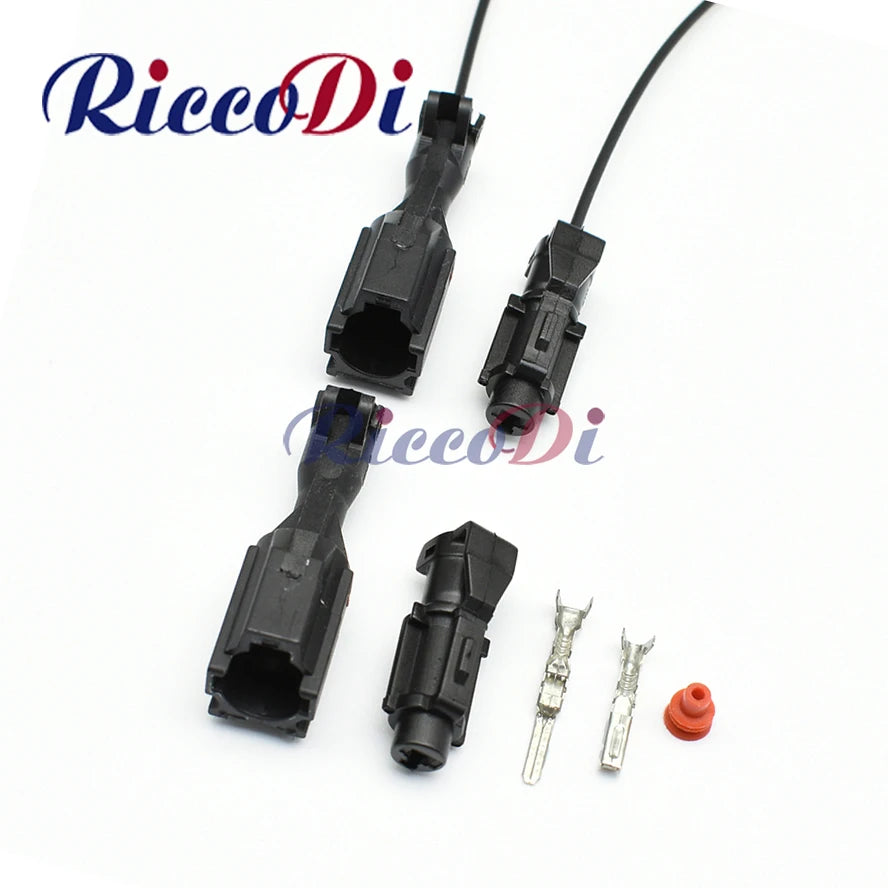 Waterproof automotive connector MG640280-5 / MG610278-5 black SWP male and female adapter plug for secure vehicle wiring