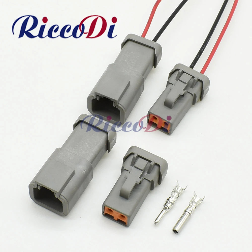 Waterproof automotive electrical docking connector for vehicle wiring