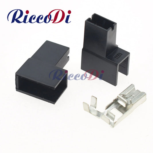 Waterproof automotive female connector with terminal designed for ignition coil wiring, compatible with DJ7019C-6.3-21
