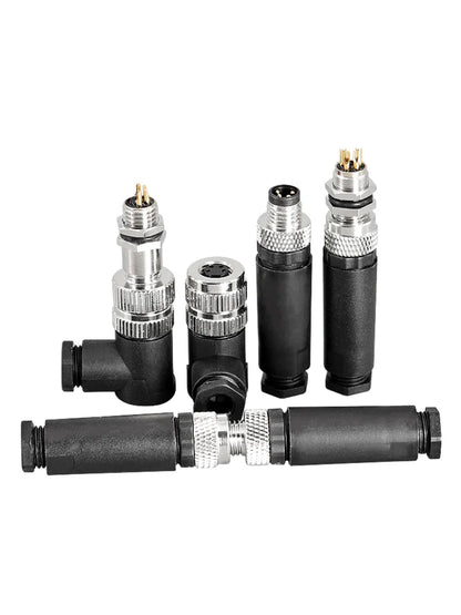 M8 waterproof aviation connector set used for proximity sensors and industrial applications