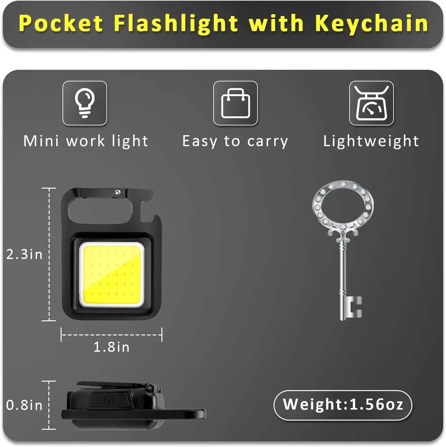 Waterproof LED flashlight for outdoor camping
