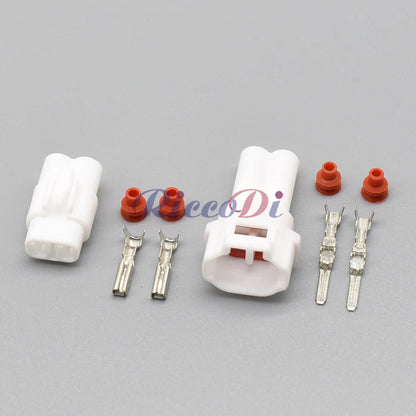 waterproof 2 pin automotive connector plug designed for Honda vehicles with durable male and female terminals