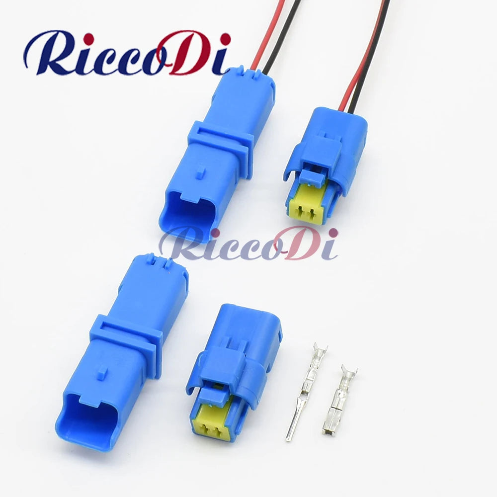 2 pin waterproof car connector plug with male and female socket for reliable Peugeot and Citroen wire harness connections