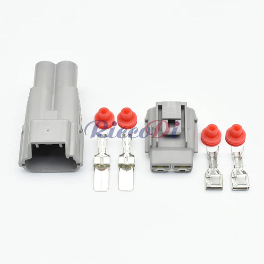 durable 2 pin automotive connector with high current capacity and waterproof protection